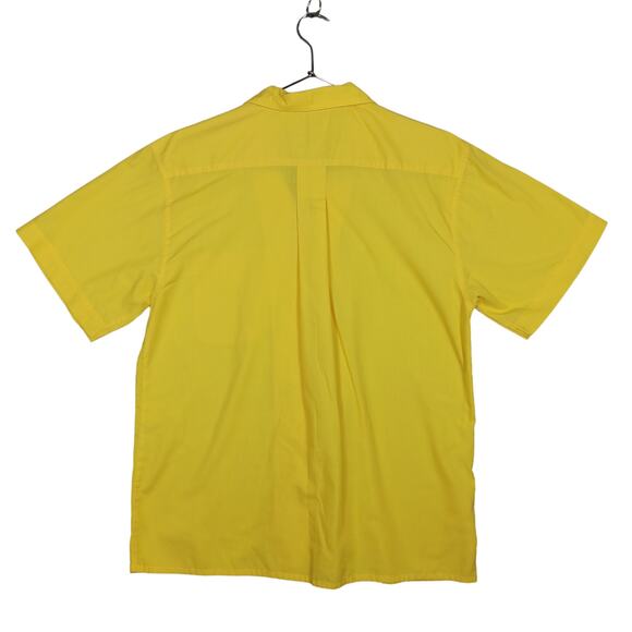 Vintage 80s Picket and Post Shirt Size 14 Yellow Short Sleeve Button Down - Picture 5 of 5